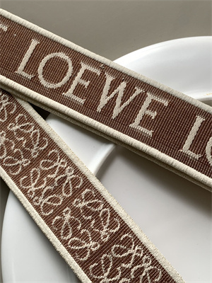 Loewe Anagram strap in jacquard and calfskin