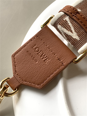 Loewe Anagram strap in jacquard and calfskin