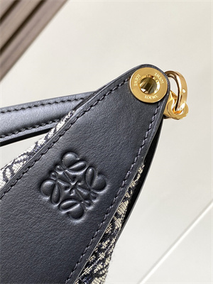 Loewe Luna bag in Anagram jacquard and classic calfskin