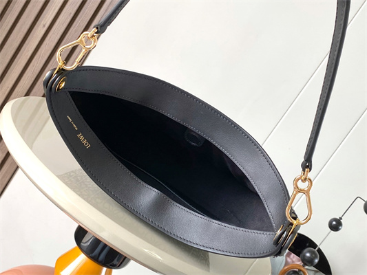 Loewe Luna bag in Anagram jacquard and classic calfskin