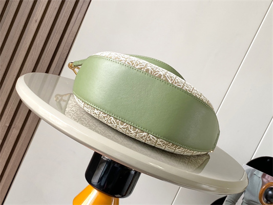 Loewe Luna bag in Anagram jacquard and classic calfskin