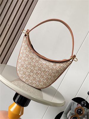 Loewe Luna bag in Anagram jacquard and classic calfskin