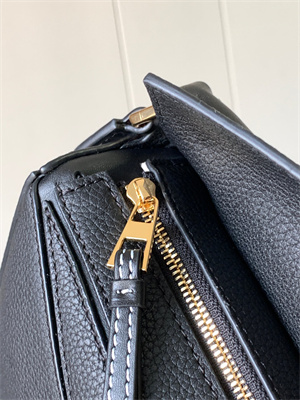 Loewe Mini Puzzle Bag In Soft Grained Calfskin Black