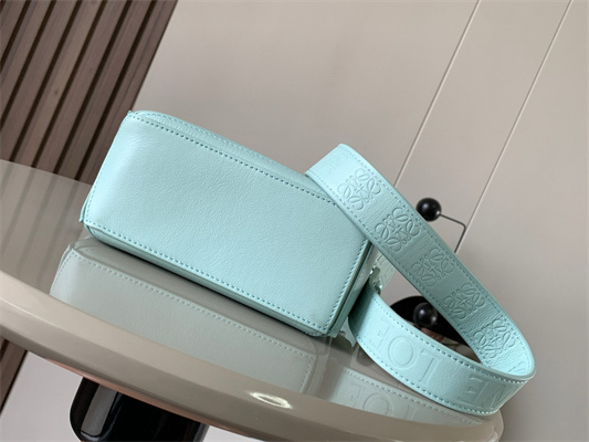 Loewe Mini Puzzle Bag In Soft Grained Calfskin With Wide Strap