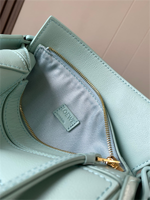 Loewe Mini Puzzle Bag In Soft Grained Calfskin With Wide Strap