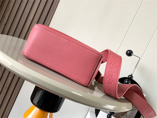 Loewe Mini Puzzle Bag In Soft Grained Calfskin With Wide Strap