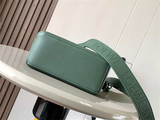 Loewe Mini Puzzle Bag In Soft Grained Calfskin With Wide Strap