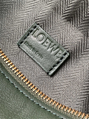 Loewe Mini Puzzle Bag In Soft Grained Calfskin With Wide Strap