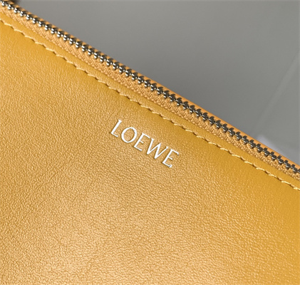 Loewe Puzzle Fold Wash Bag In Shiny Calfskin