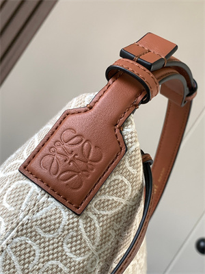Loewe Cubi Bag In Anagram Jacquard and Calfskin