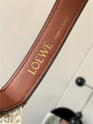 Loewe Cubi Bag In Anagram Jacquard and Calfskin