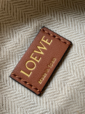 Loewe Cubi Bag In Anagram Jacquard and Calfskin