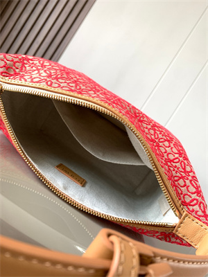 Loewe Cubi Bag In Anagram Jacquard and Calfskin