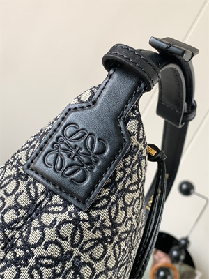 Loewe Cubi Bag In Anagram Jacquard and Calfskin