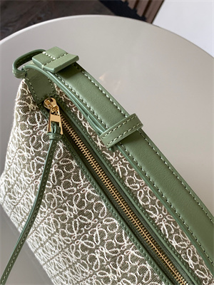 Loewe Cubi Bag In Anagram Jacquard and Calfskin