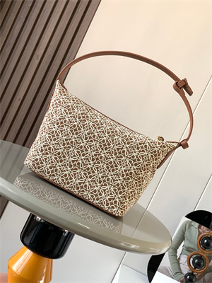 Loewe Cubi Bag In Anagram Jacquard and Calfskin