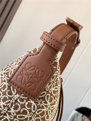 Loewe Cubi Bag In Anagram Jacquard and Calfskin