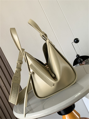 Loewe Compact Hammock bag in satin calfskin With Jacquard Strap