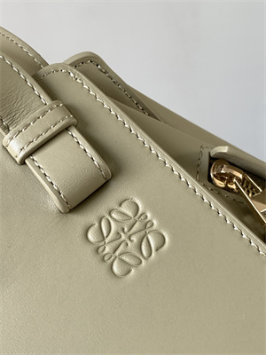 Loewe Compact Hammock bag in satin calfskin With Jacquard Strap