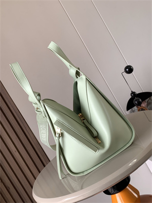 Loewe Compact Hammock bag in satin calfskin With Jacquard Strap