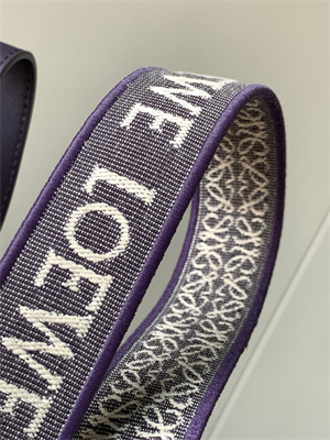 Loewe Compact Hammock bag in satin calfskin With Jacquard Strap