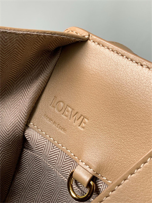 Loewe Compact Hammock bag in satin calfskin With Jacquard Strap