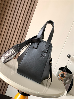 Loewe Compact Hammock bag in Classic calfskin With Jacquard Strap