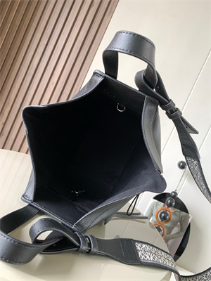 Loewe Compact Hammock bag in Classic calfskin With Jacquard Strap