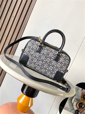 Loewe Amazona 23 Bag In Anagram Jacquard and Calfskin Black