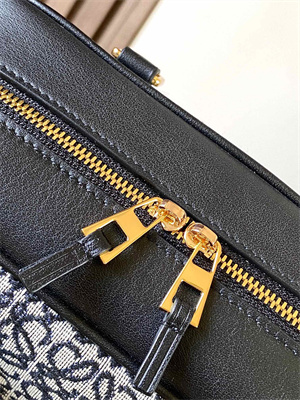 Loewe Amazona 23 Bag In Anagram Jacquard and Calfskin Black