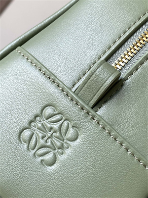 Loewe Amazona 23 Bag In Anagram Jacquard and Calfskin Green