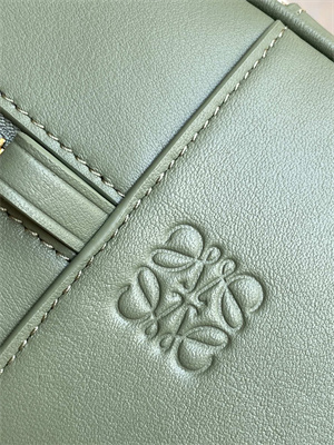 Loewe Amazona 28 Bag In Anagram Jacquard and Calfskin Green