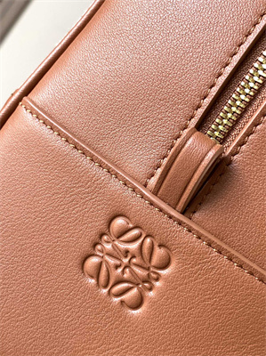 Loewe Amazona 28 Bag In Anagram Jacquard and Calfskin Brown