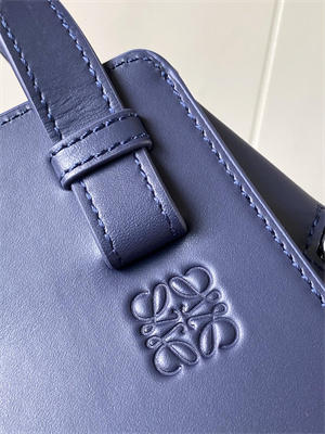 Loewe Compact Hammock bag in satin calfskin With Jacquard Strap