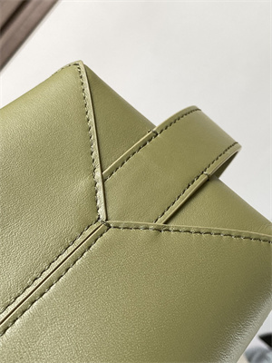 Loewe Puzzle Fold Wash Bag In Shinny Calfskin