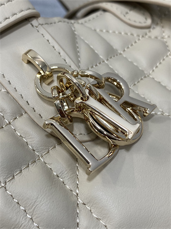 CD Small TOUJOURS BAG Macrocannage Calfskin Beige