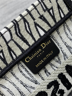 CD Miss Dior Small Book Tote Allover Emb Green