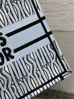 CD Miss Dior Small Book Tote Allover Emb Pale Blue