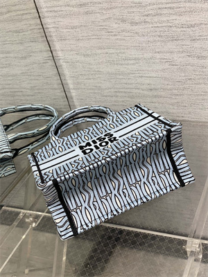 CD Miss Dior Small Book Tote Allover Emb Pale Blue