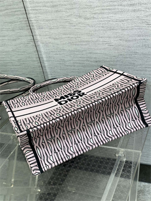 CD Miss Dior Medium Book Tote Allover Emb Pale Pink