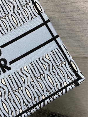 CD Miss Dior Medium Book Tote Allover Emb Pale Blue