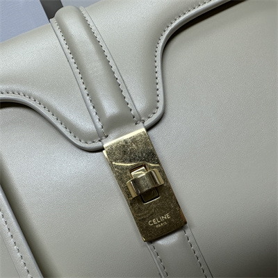 Celine Small 16 Bag In Satined Calfskin Grey