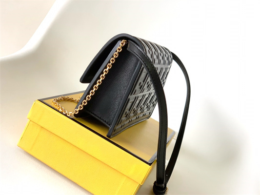 Fen.di WOC Baguette Nappa Leather Black