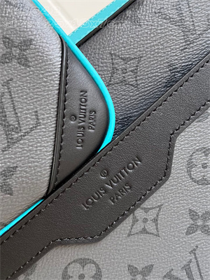 L.V Trio Messenger Monogram Eclipse Reverse coated canvas Turquoise M11648
