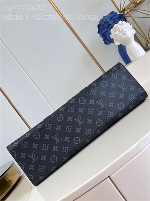 L.V Sac Plat 24H Monogram Eclipse coated canvas M47059