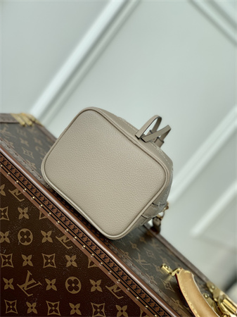 L.V Nano  Noé Bag Monogram Empreinte Tourterelle Gray/Cream M46291