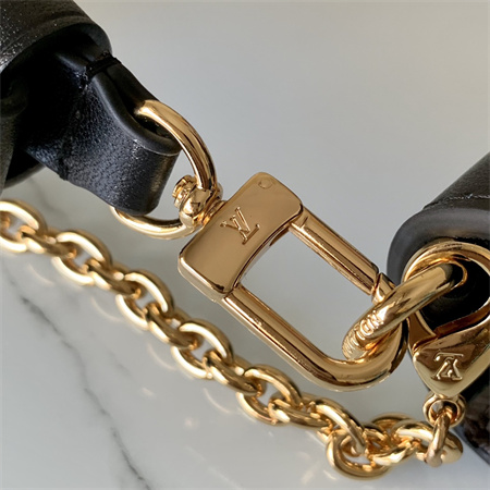 L.V Padlock On Strap Monogram Canvas Black M80559