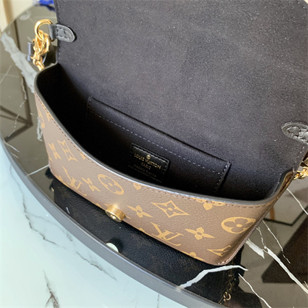 L.V Padlock On Strap Monogram Canvas Black M80559