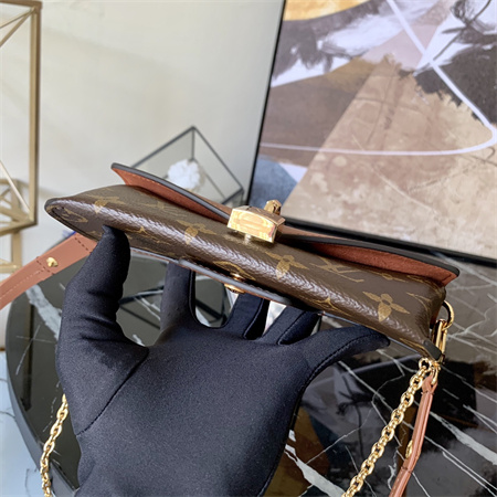 L.V Padlock On Strap Monogram Canvas Brown M80763