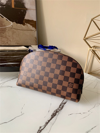 L.V Cosmetic Pouch GM Damier Ebene M47353